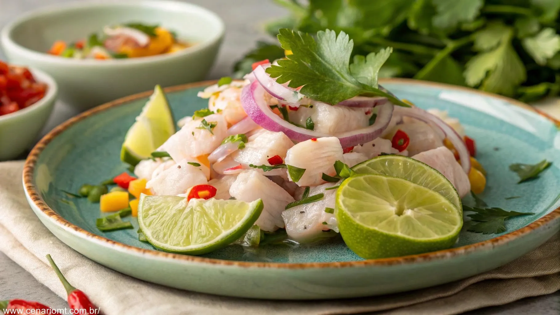 Ceviche Peruano de Tilápia: Refrescante, Saboroso e Repleto de Frescor