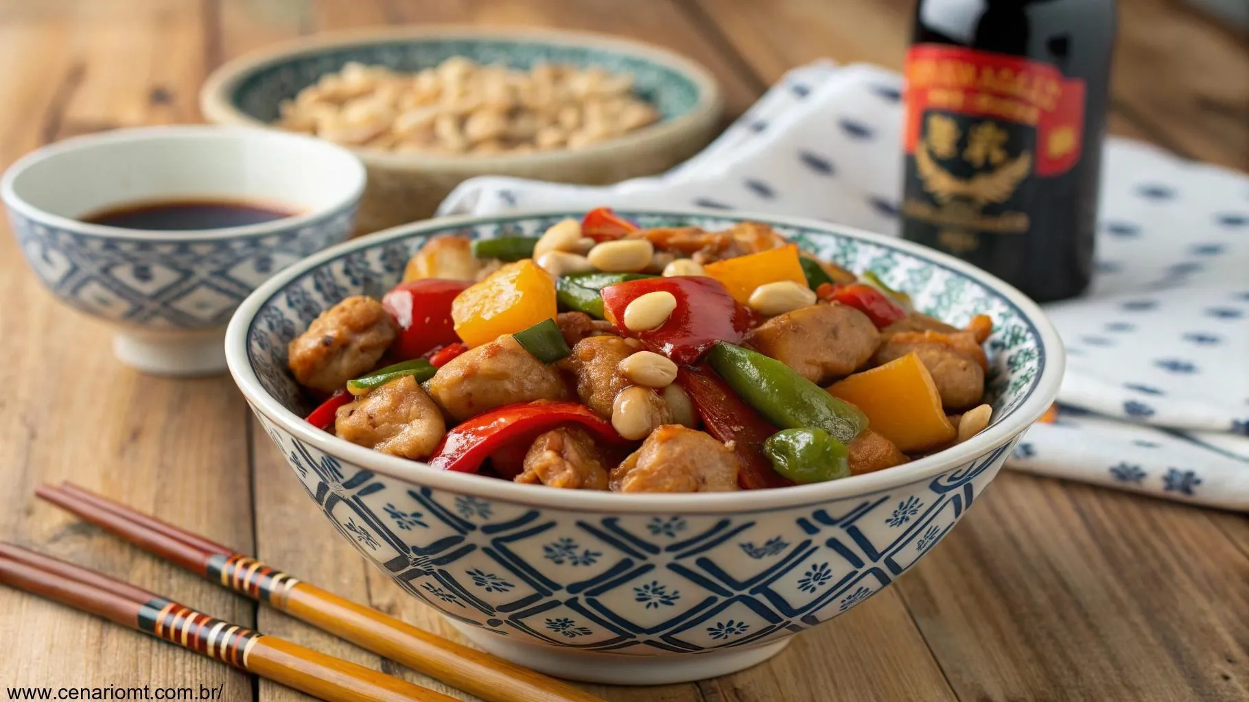 Frango Xadrez Tradicional Chinês: Receita Clássica e Saborosa
