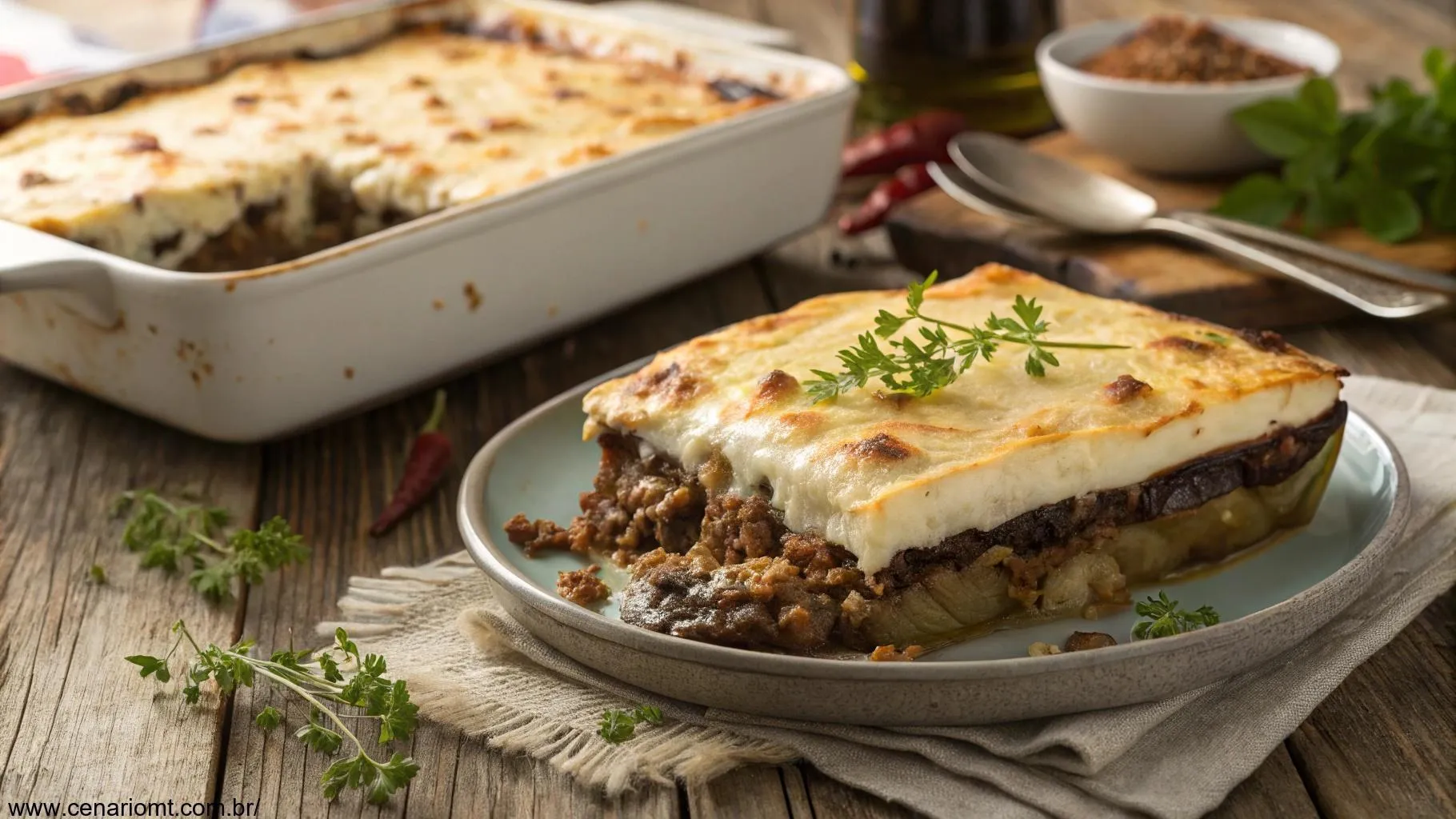 Moussaka Grega: Um Prato Tradicional Com Camadas Saborosas