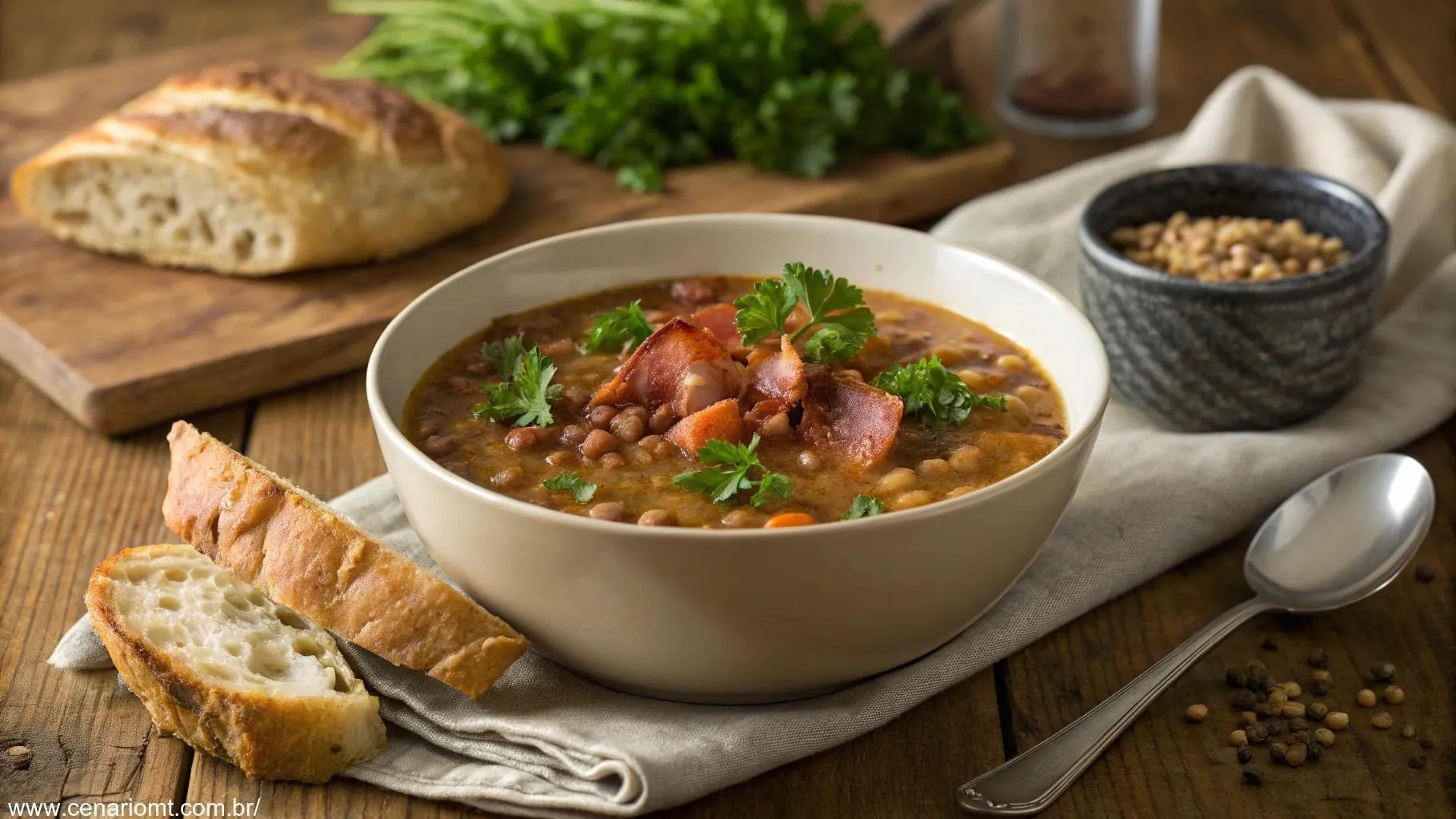 Receita de Sopa de Lentilha com Bacon: Simples e Nutritiva