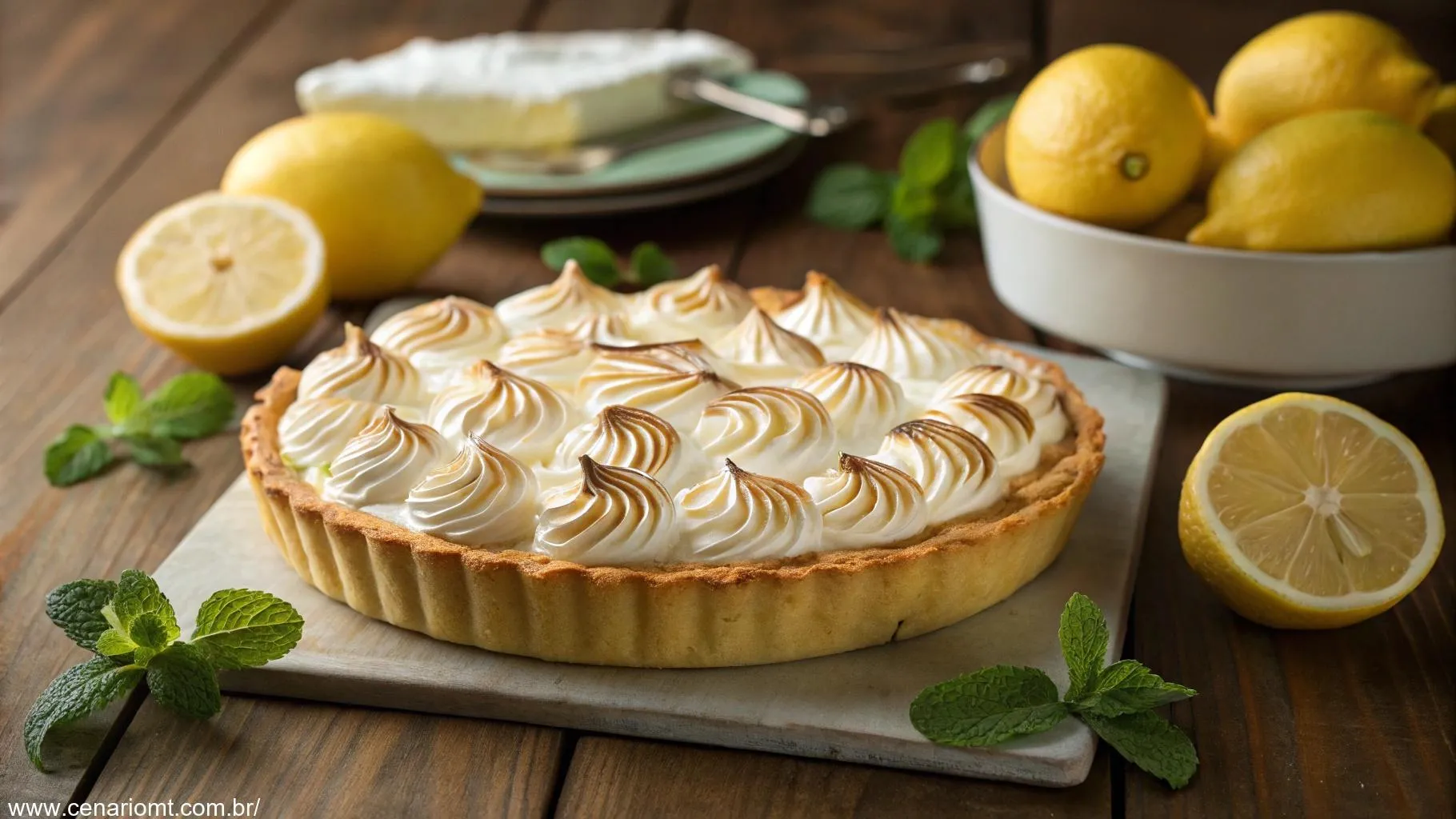 Receita de Torta de Limão Cremosa: Sobremesa Irresistível e Fácil de Fazer