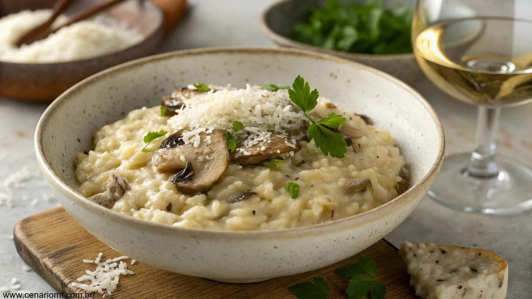 Risoto de Cogumelos com Parmesão: Receita Cremosa e Saborosa