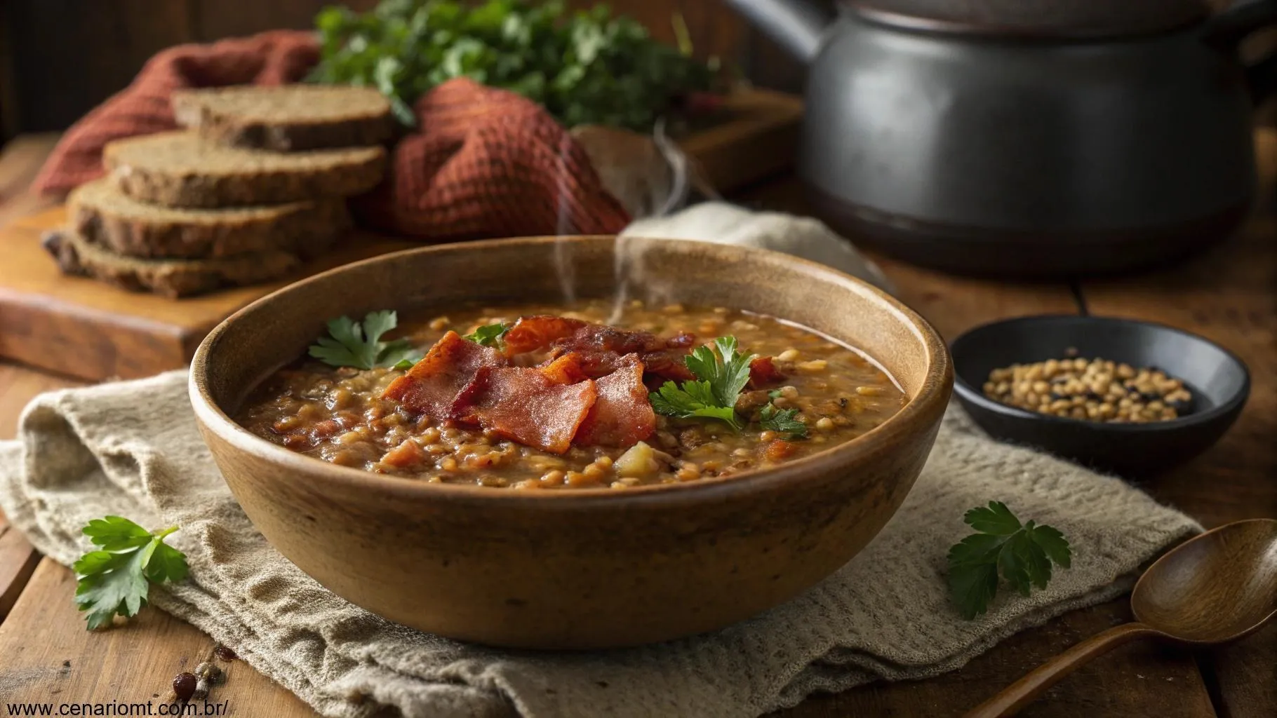 Sopa de Lentilha com Bacon: Receita Simples e Nutritiva para Dias Frios