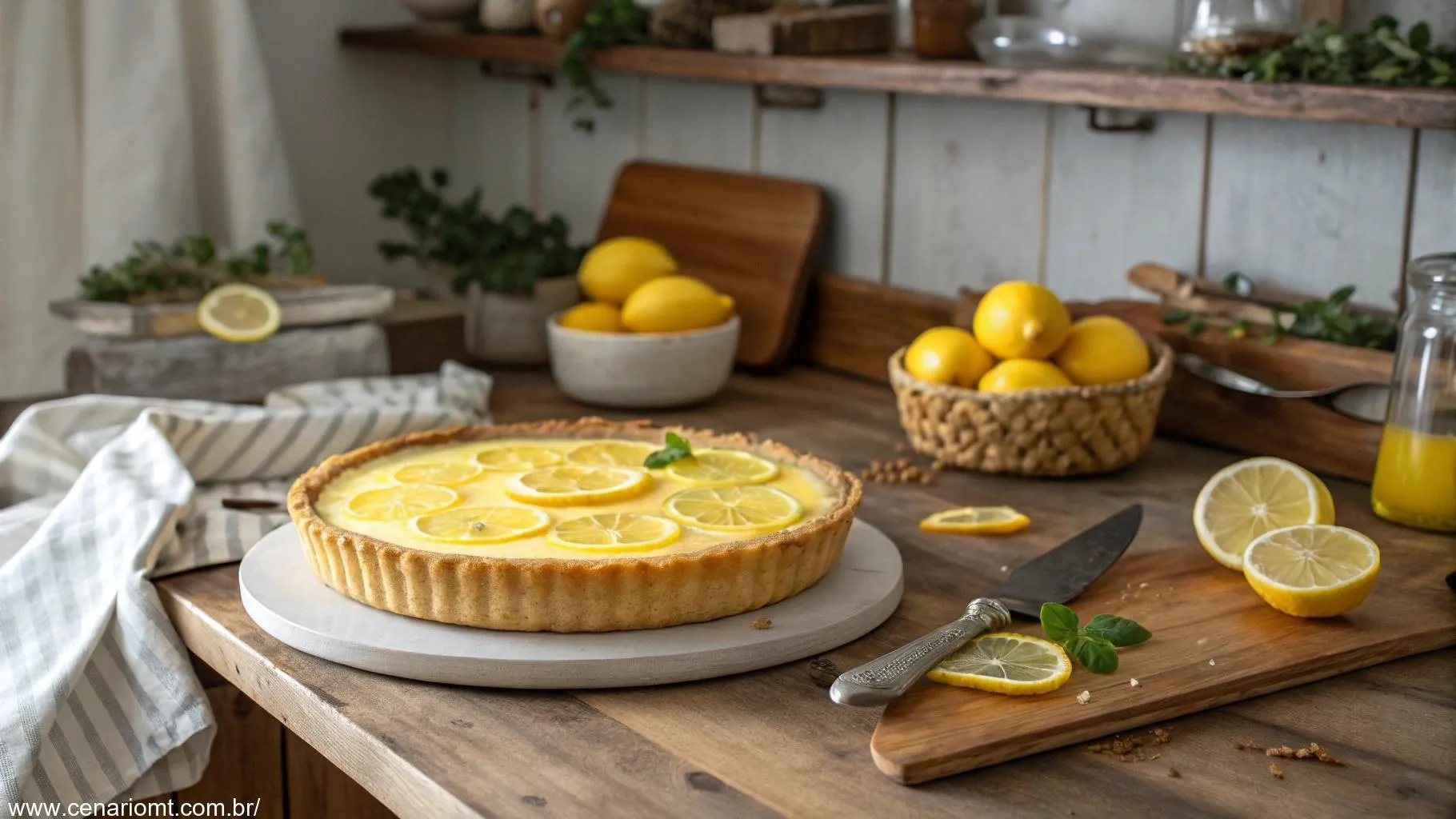 Torta de Limão Simples e Irresistível: Aprenda a Fazer Essa Delícia