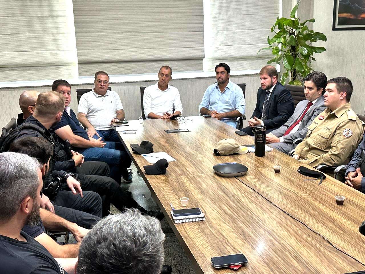 Câmara participa de alinhamento para reforço da segurança pública durante o Show Safra e implementação da Jornada Delegada