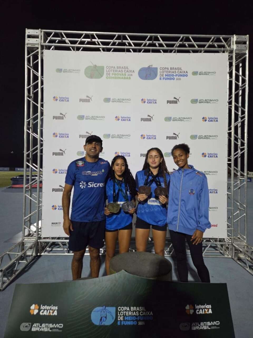 Atletas de Sorriso conquistam quatro medalhas na Copa Brasil de Atletismo em São Paulo
