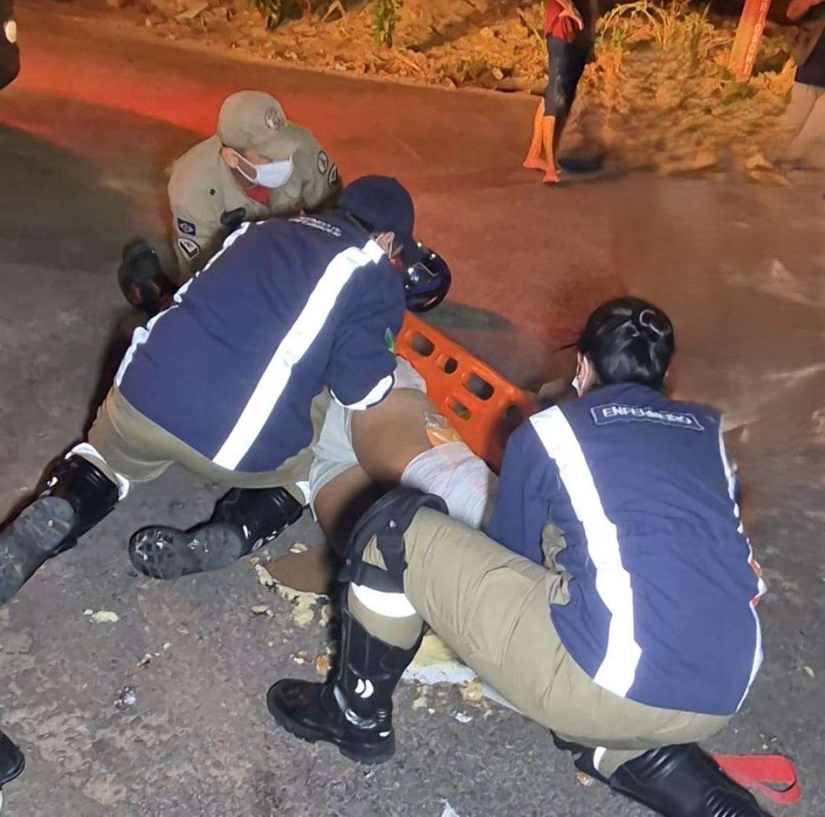 Colisão entre motos deixa cinco feridos em Sinop