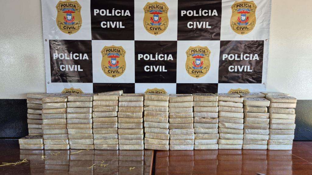 Polícia Civil apreende 211 tabletes de pasta base de cocaína em Mato Grosso
