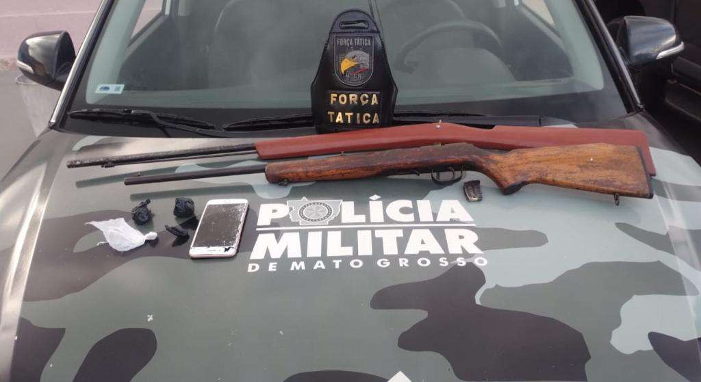 armas e drogas apreendidas em mato grosso