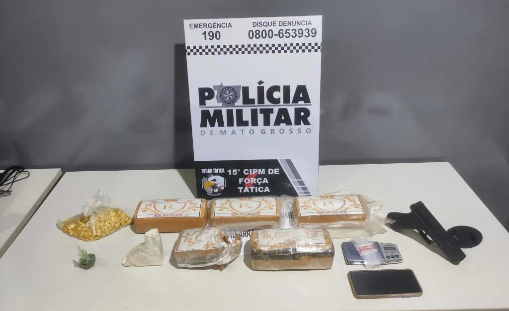 Foragida é presa com grande quantidade de drogas e arma falsa em Mato Grosso