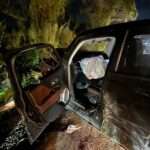 Colisão envolveu moto, caminhão-tanque, caminhão baú e um Jeep Renegade; vítimas foram socorridas pelo Corpo de Bombeiros