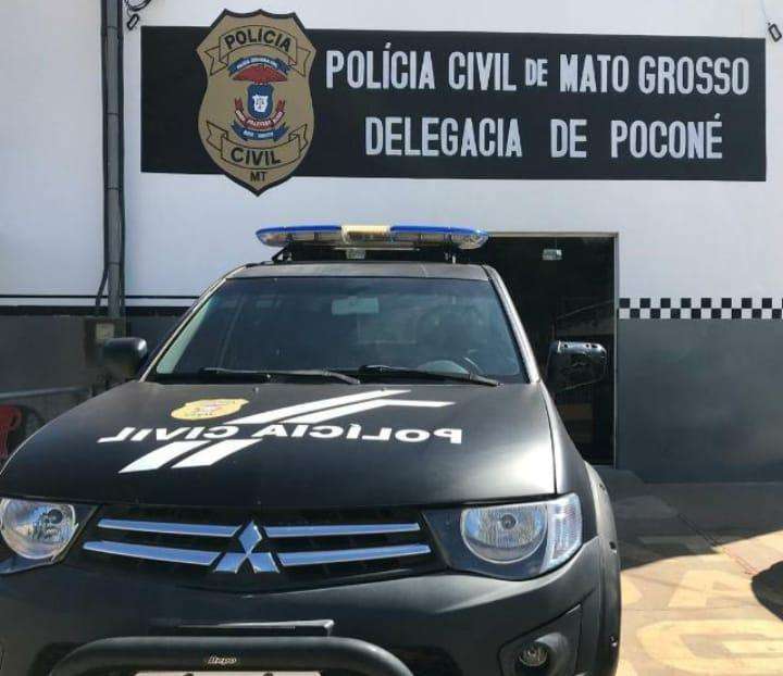 viatura da polícia civil no interior de Mato Grosso