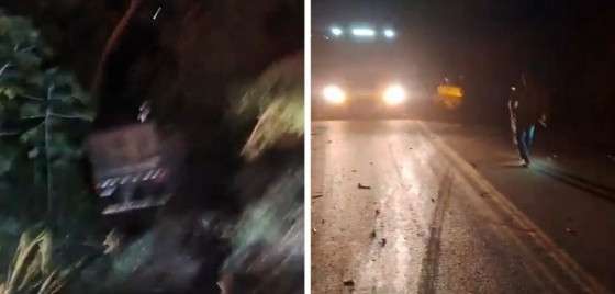 Motorista morre em acidente envolvendo cinco carretas e um carro na BR-364, em Jaciara
