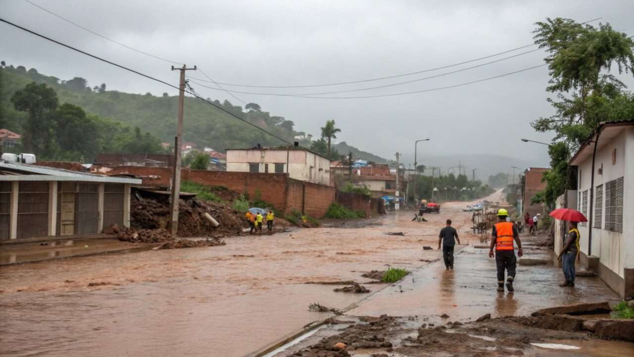 Chuva em Cuiabá causou desabamentos e prejuízos em mais de 40 bairros