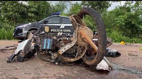 Motociclista morre em colisão frontal com caminhão na BR-174 em Pontes e Lacerda