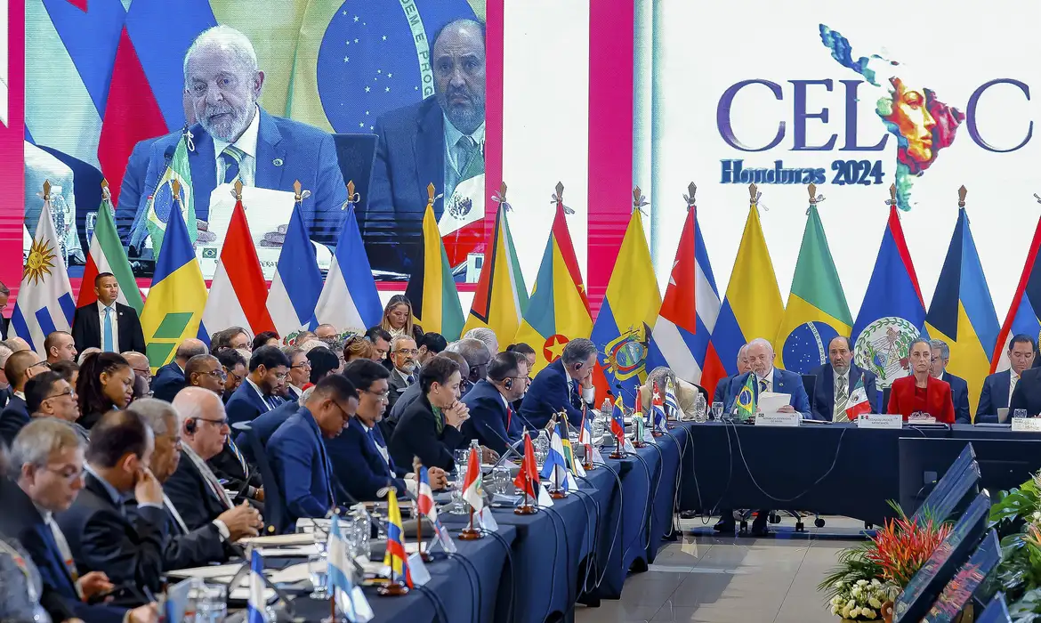 Honduras, 09/04/2025 - Presidente da República Luiz Inácio Lula da Silva fala durante sessão de Abertura da 9ª Reunião de Cúpula de Chefes de Estado da CELAC. Foto: Ricardo Stuckert/PR